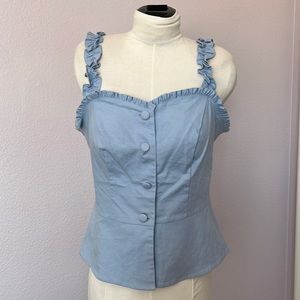 NWOT - Adorable Peplum Camisole